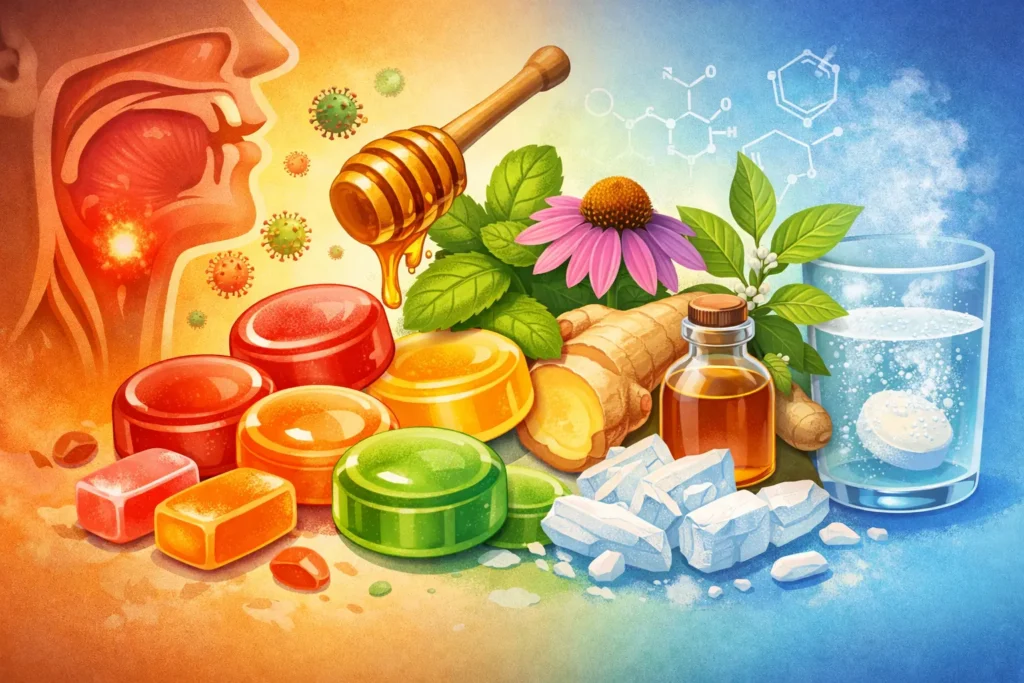 6 Jenis Bahan Aktif Permen Radang Tenggorokan Meredakan Nyeri