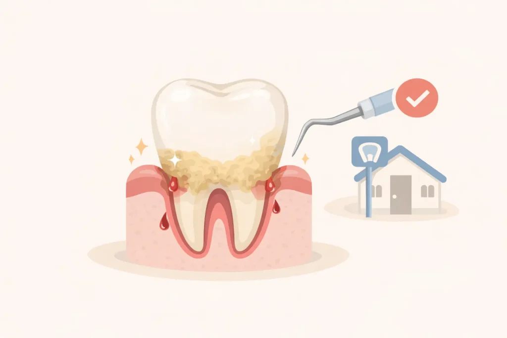 Kalkulus gigi adalah karang gigi yang mengeras. Cegah radang gusi dan gigi goyang dengan scaling rutin di Sozo Dental Clinic