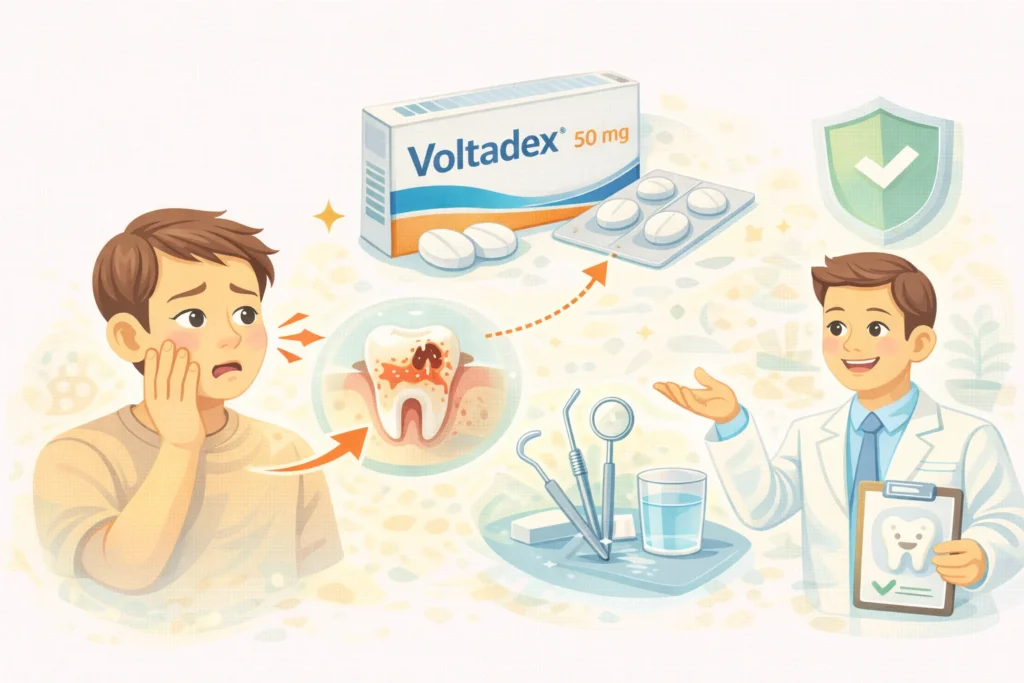 Voltadex 50 mg Obat Apa Aman Nggak Sih untuk Nyeri Gigi Kuat