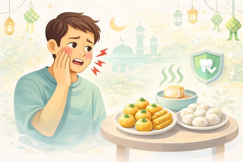 Makanan Lebaran & Gigi Ngilu Ini Tips dan Solusinya