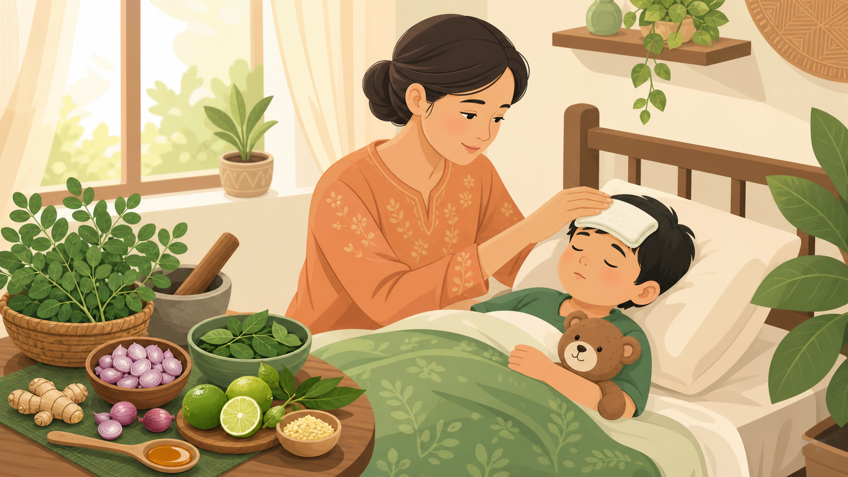 Obat Tradisional Penurun Panas Anak yang Aman Digunakan